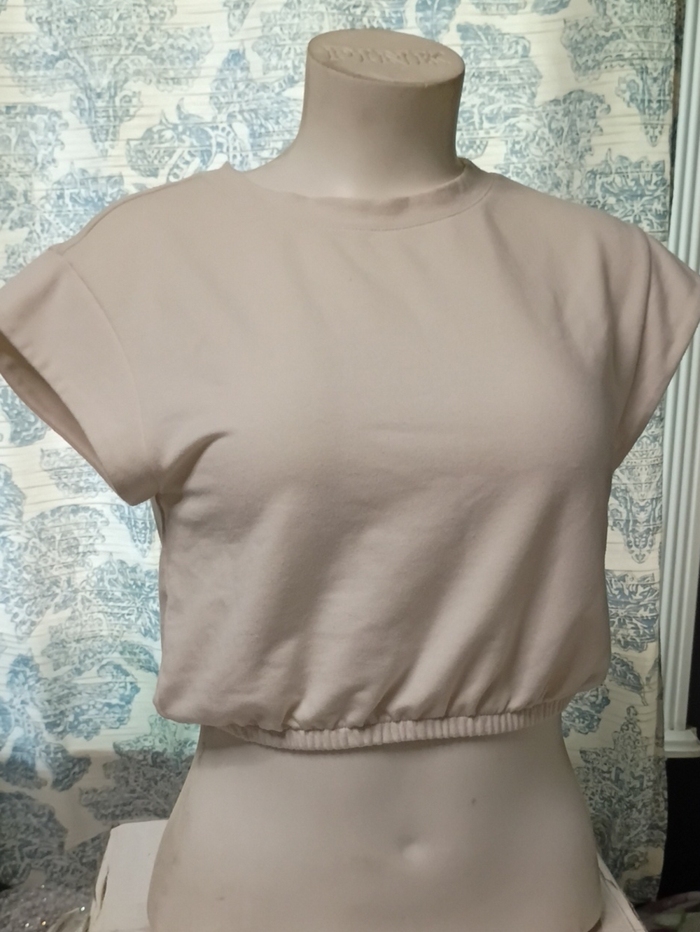 ALO Yoga Women's Crewneck Cropped Tee - Light Beige